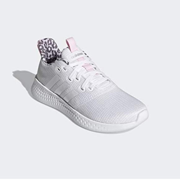 Adidas Women's White Sneakers with Pink Accents - Picture 10 of 10